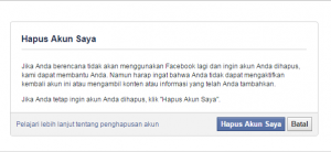 cara menghapus akun facebook secara permanen 1