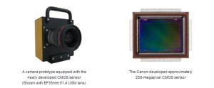 sensor-kamera canon -250mp-