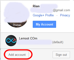 Tambahkan akun Gmail yang lain