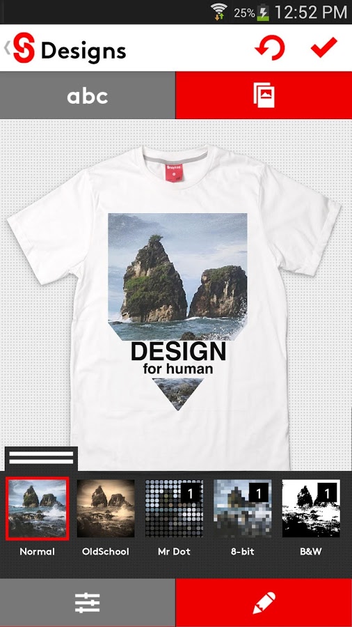 Aplikasi T-Shirt Design Snaptee