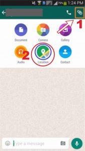 Pengaturan WhatsApp Share Lokasi Whatsapp