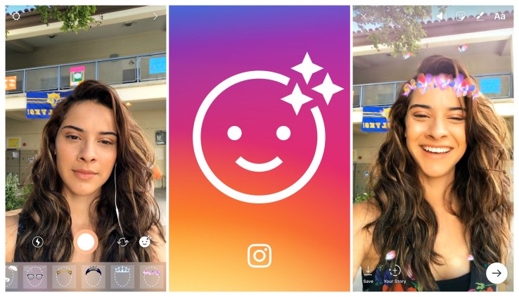 cara menggunakan filter wajah instagram