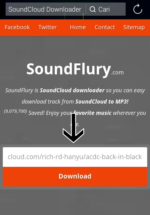 Download SoundCloud dengan SoundFlury