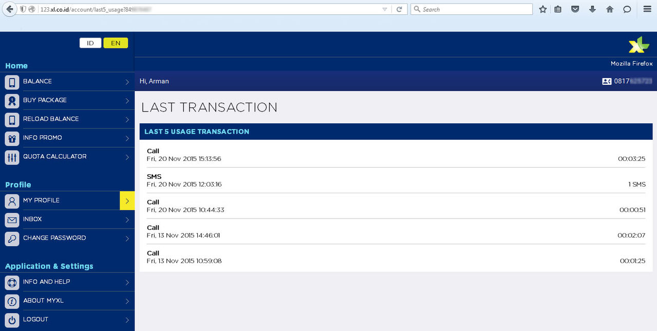 Membuat laporan di Forum XL