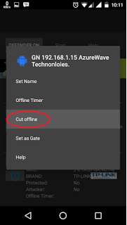 Pilih user Yang Ingin Cut Offline