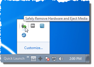 Safely Remove VS Eject USB