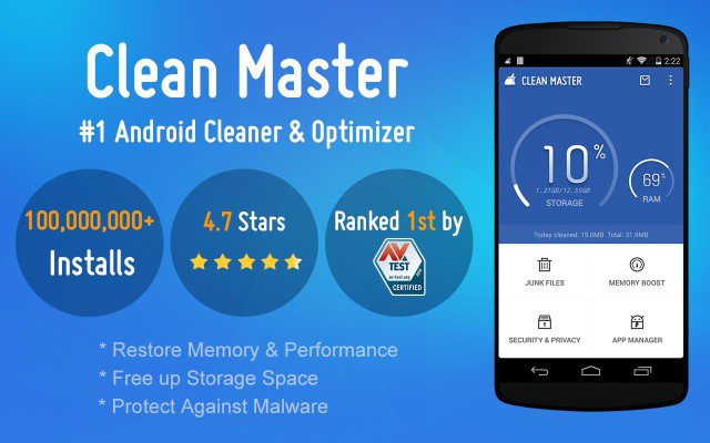 Gunakan Clean Master dan Reboot.