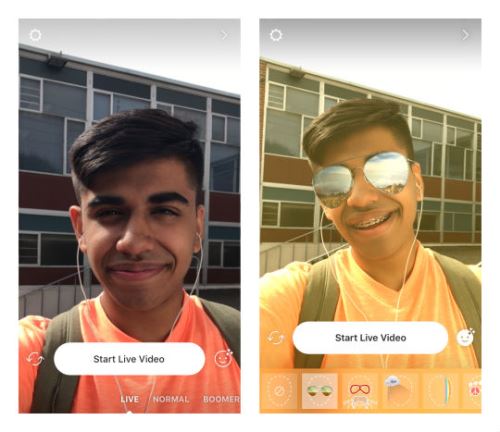 Kini Live Instagram Dapat Dipercantik Dengan Tambahan Filter Wajah