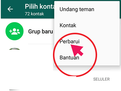 perbarui kontak whatsapp, whatsapp