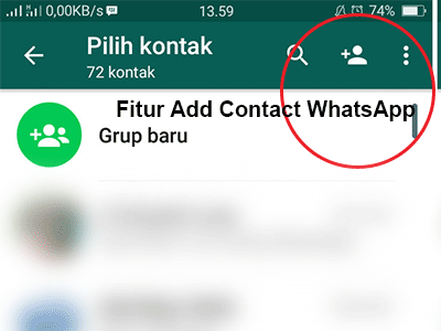 add kontak, menambahkan kontak , whatsapp
