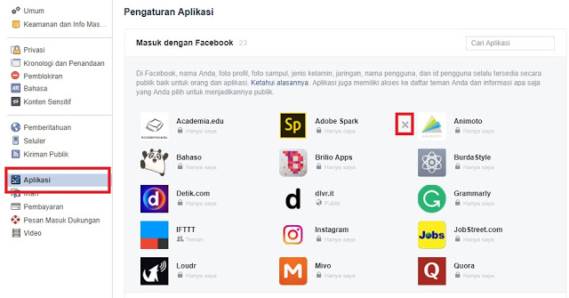 Cara Mudah Menghapus Aplikasi Pihak Ketiga di Facebook