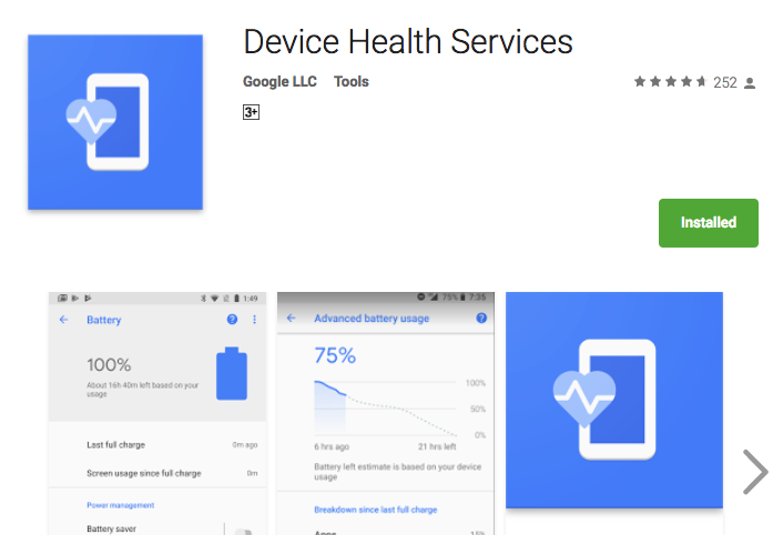Google Luncurkan Aplikasi Baterai “Device Health Services” Di Play Store