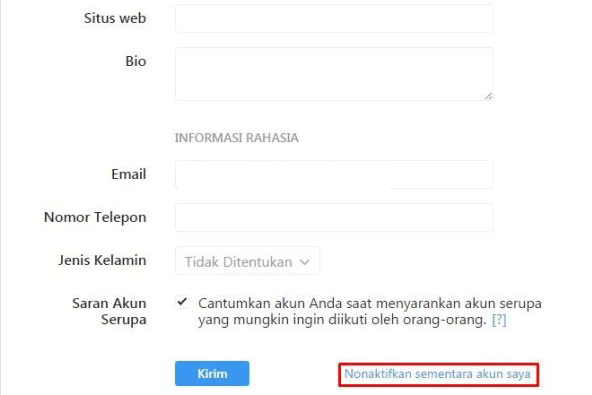 nonaktifkan-sementara-akun, instagram, nonaktifkan instagam