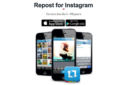 Dengan Aplikasi Repost for Instagram