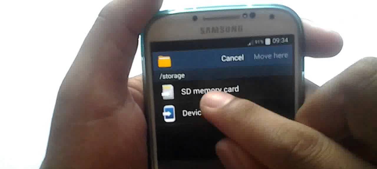 Memindahkan File ke Kartu SD