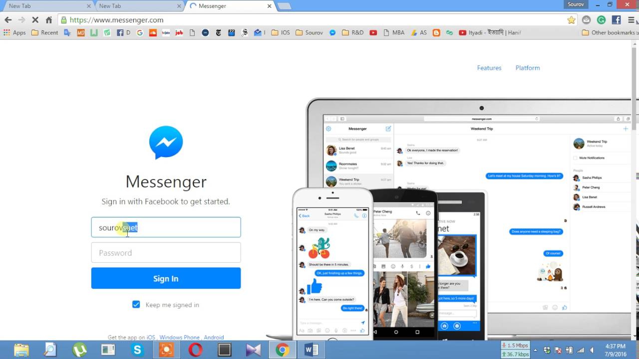 Cara Mudah Gunakan Facebook Messenger di Browser Chrome