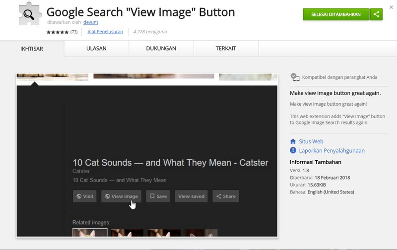 Cara Mudah Mengembalikan Tombol View Image Pada Google