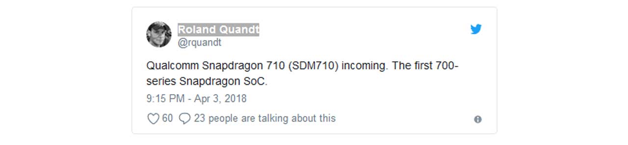 Qualcomm Akan jadikan Snapdragon 710 Jadi SoC 700 pada Peluncuran Series Pertamanya