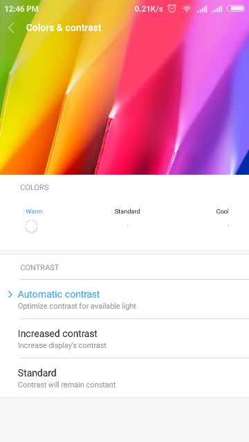 cara mengubah warna layar smatphone xiaomi