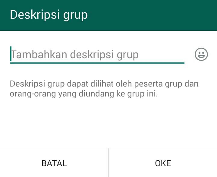 Cara Mudah Menambahkan Deskripsi Di Grup WhatsApp