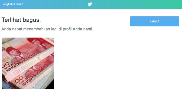 Upload foto profil terbaikmu.