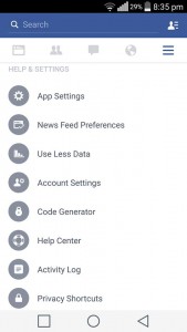 Pilih App Settings