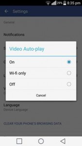Pilih cara memainkan auto-play