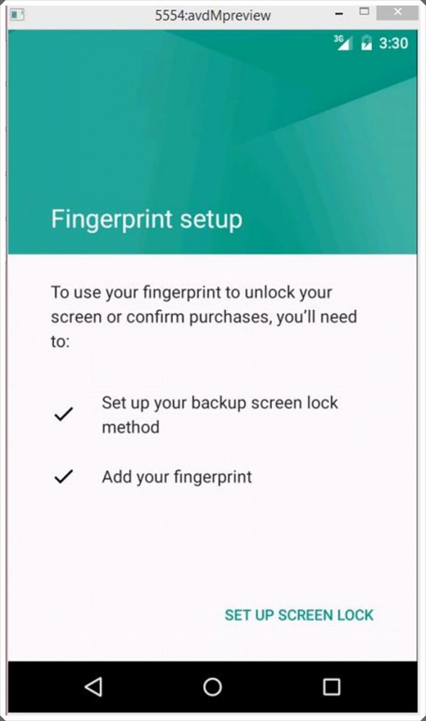 Fingerprint Android M via Hongkiat.com