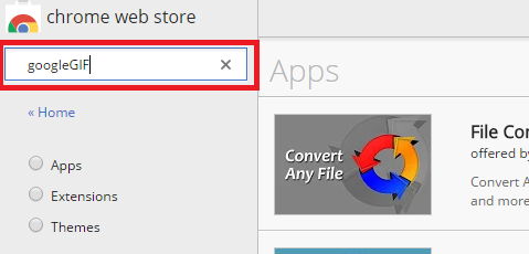 ketik GoogleGIFs pada kolom search