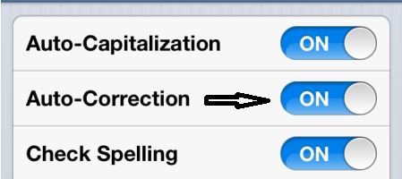 Cara mematikan Autocorrection 2