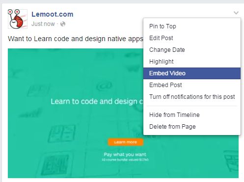 Cara embed video facebook ke blogger