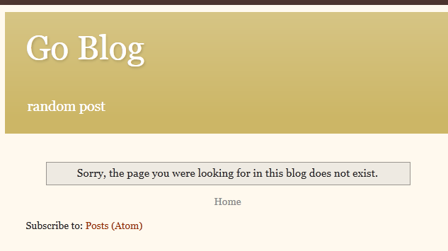 Tampilan default 404 blogger