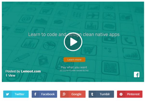 Cara embed video facebook