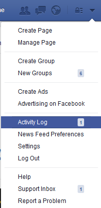 Klik Activity Log