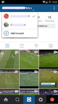 switch account instagram