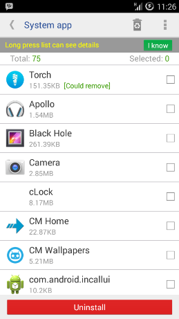 uninstall aplikasi bawaan android