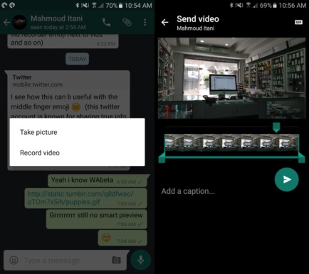 cara mengirimkan video gif whatsapp