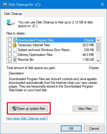 clean up system files
