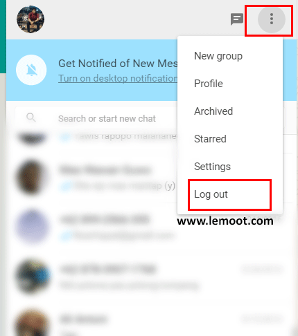 logout whatsapp web, whatsapp web, cara menggunakan whatsapp web