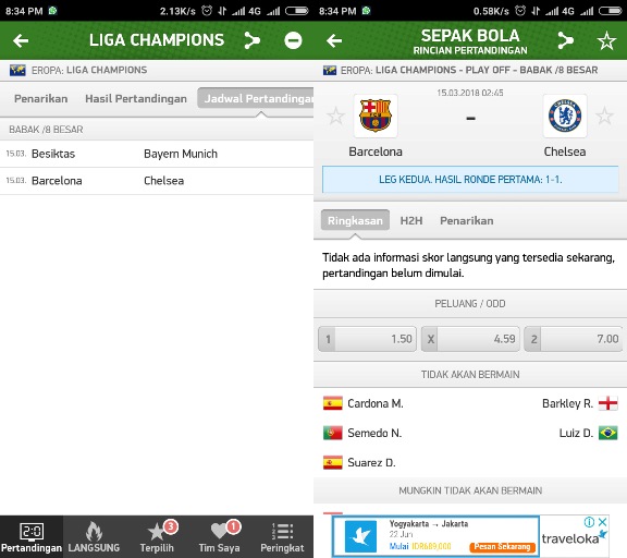 FlashScore ID Jadwal dan ringkasan pertandingan