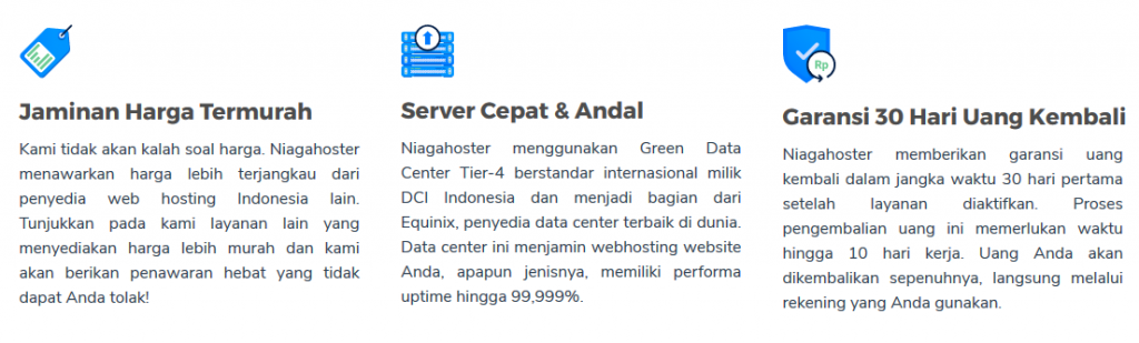 jaminan web hosting niagahoster